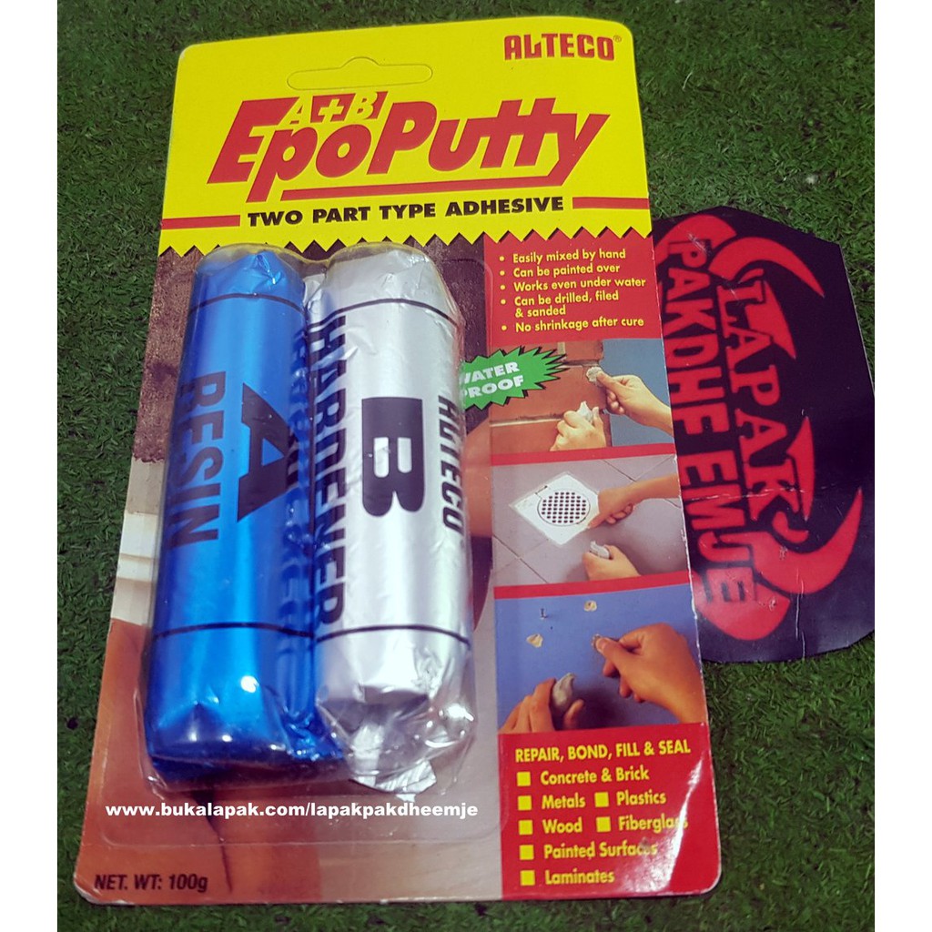 

BERKUALITAS!!! LEM PORTING EPOPUTTY ALTECO ORIGINAL LEM PORTING EPO PUTTY 100 GRAM LAPAK PAKDHE EMJ