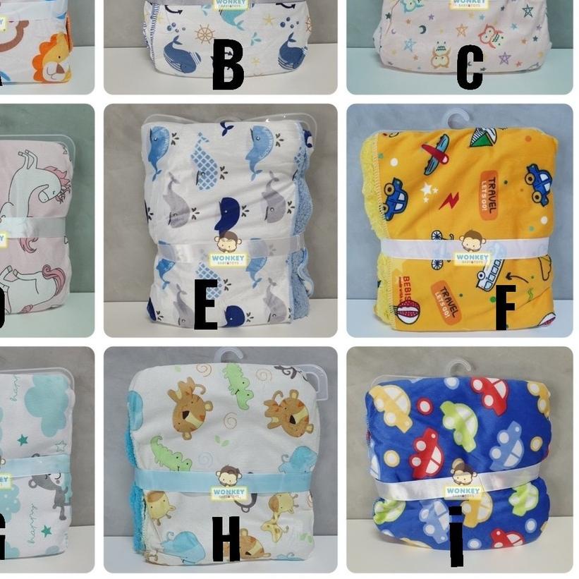 ✳ Selimut Bayi Double Fleece Tanpa Topi / Selimut Bulu / Selimut Anak Kolaco / Baby Of Mine / Cart F