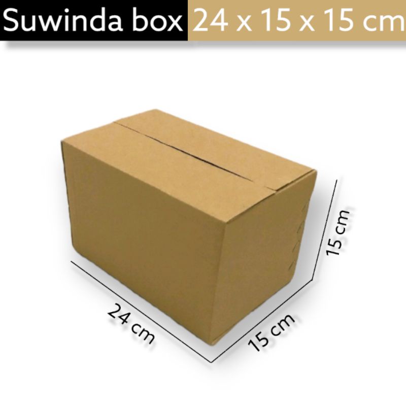 

Kardus karton uk. 24x15x15 cm Kotak Box ST untuk packing Souvenir -dll