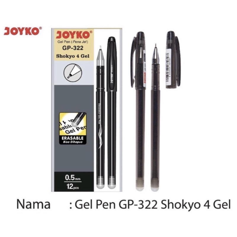 

ERASABLE GEL PEN PULPEN PENA BISA DIHAPUS JOYKO SHOKYO 0.5 MM