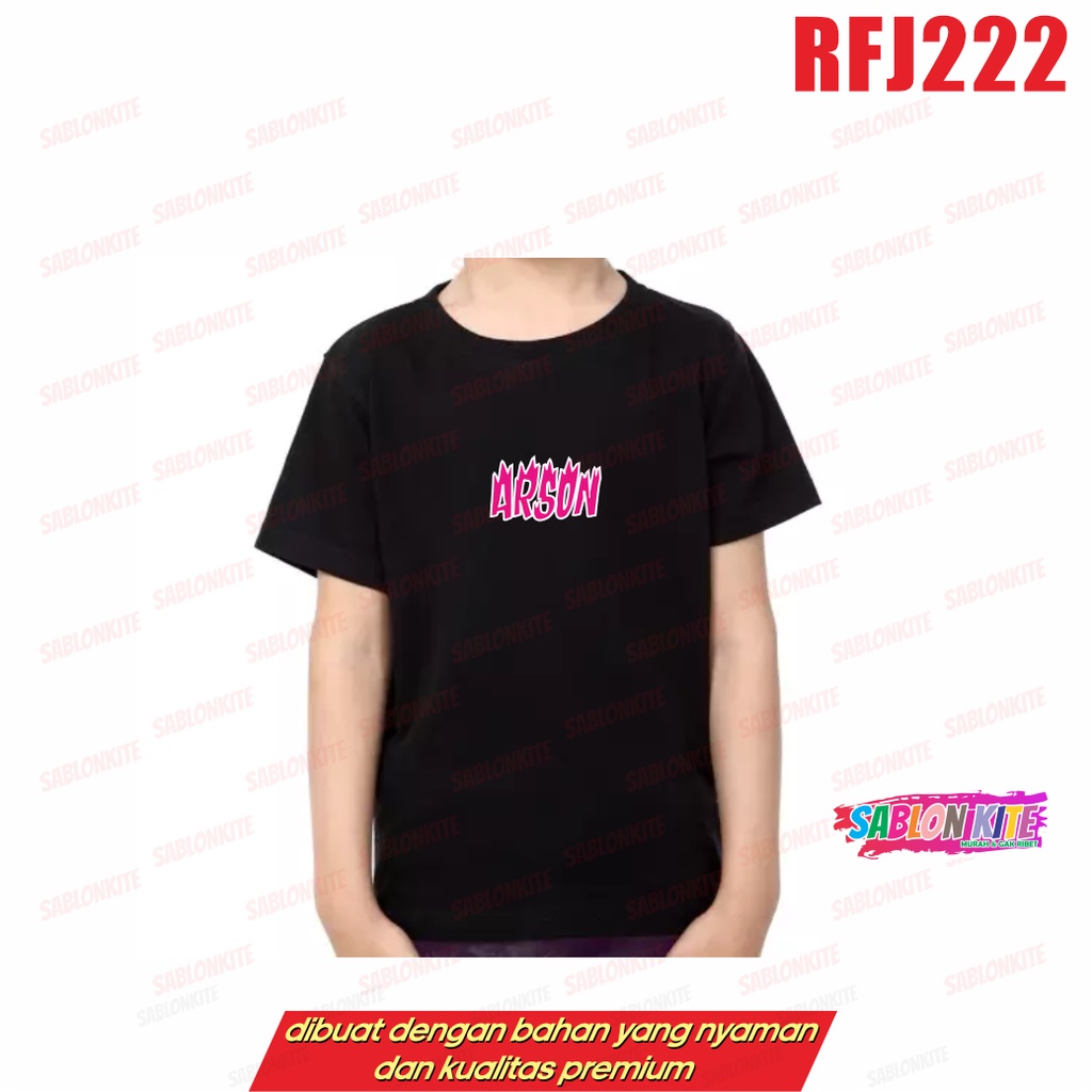 MURAH!!! KAOS JHOPE ARSON RFJ222 TAEHYUNG JIMIN JUNGKOOK NAMJOON