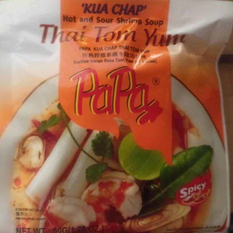 

papa KUA CHAP Thai tom yum 50g BY MDS