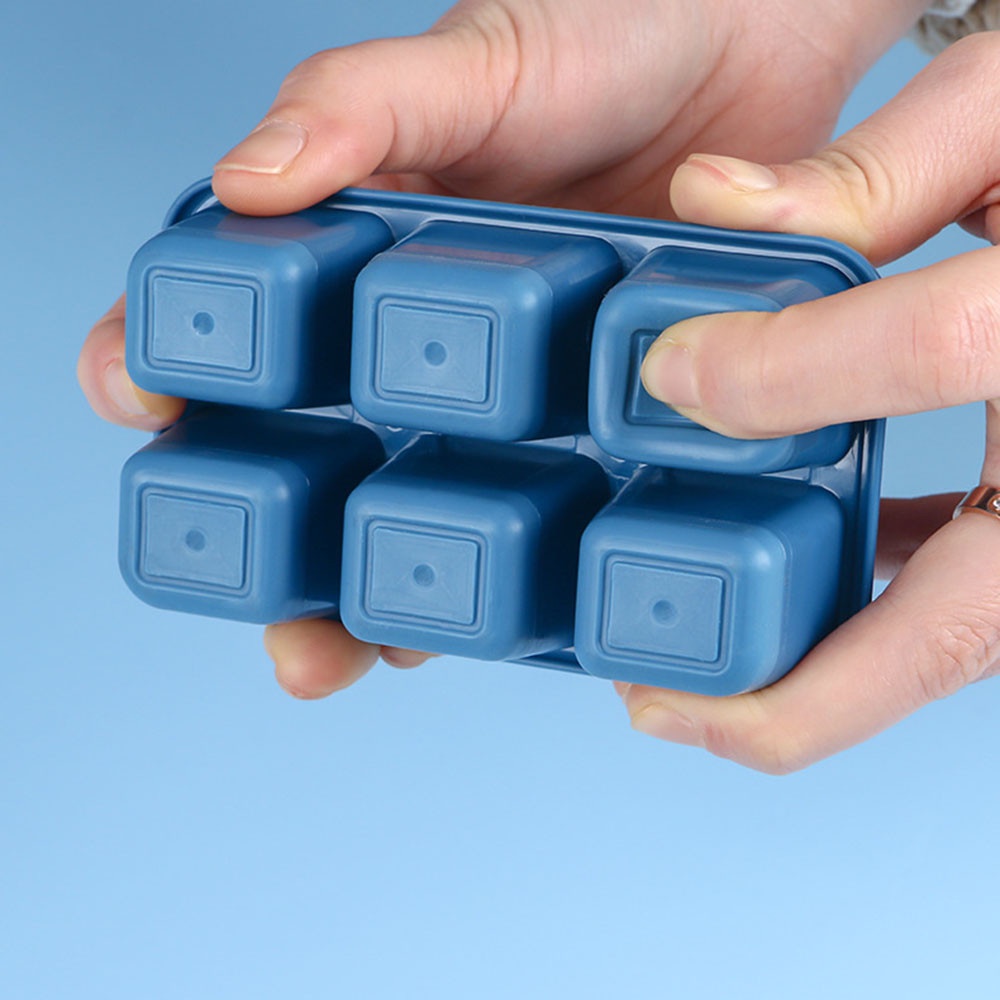 3 Buah 6 Lubang Cube Ice Tray Kotak Cetakan Silikon | Set Alat Pembuat Es