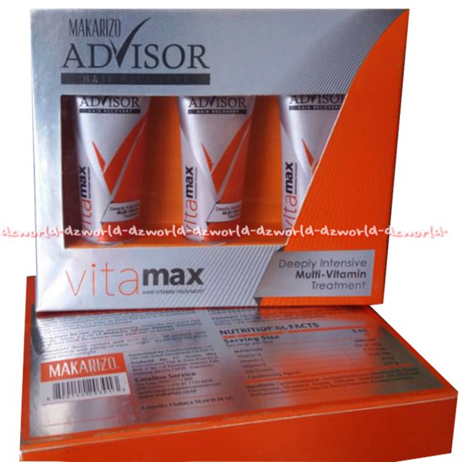 Advisor Makarizo Vitamax Multivitamin Rambut Agar Halus Lembut Dan Mudah Diatur Isi 3