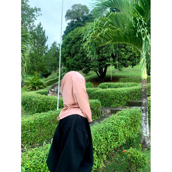 JILBAB SPORT - Hijab Sporty / Hijab Instant / Hijab Sporty Olah Raga Spandek Bergo Polos-1