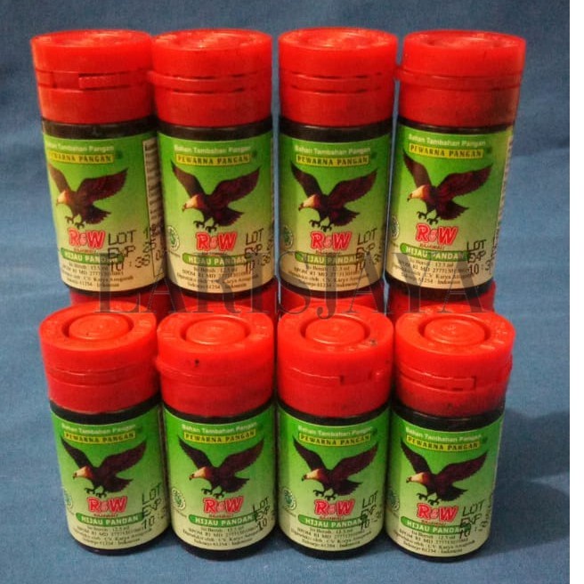 

PALING DIBURU!!! Pewarna Makanan Cair Warna HIJAU PANDAN ( Bahan Tambahan Pangan ) Merk Rajawali.