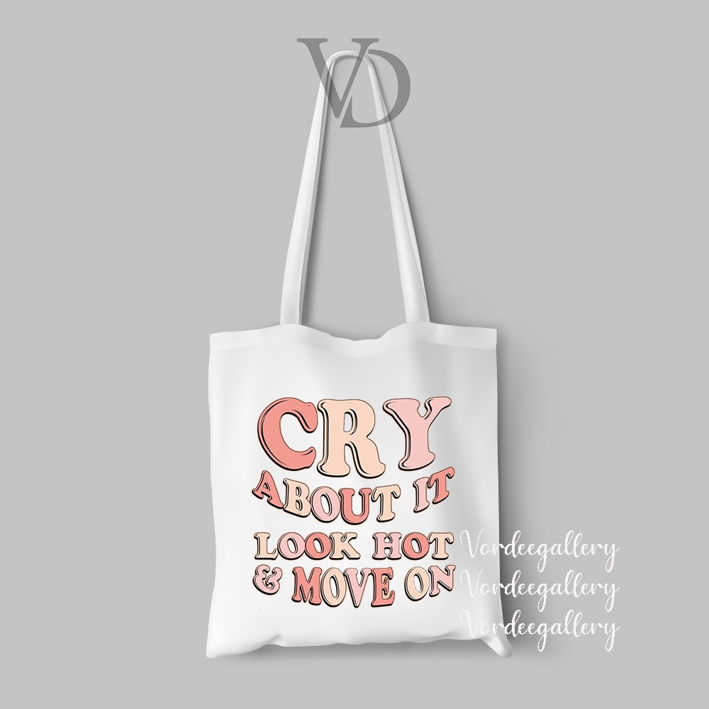 tote bag kanvas quotes of the day / tas belanja