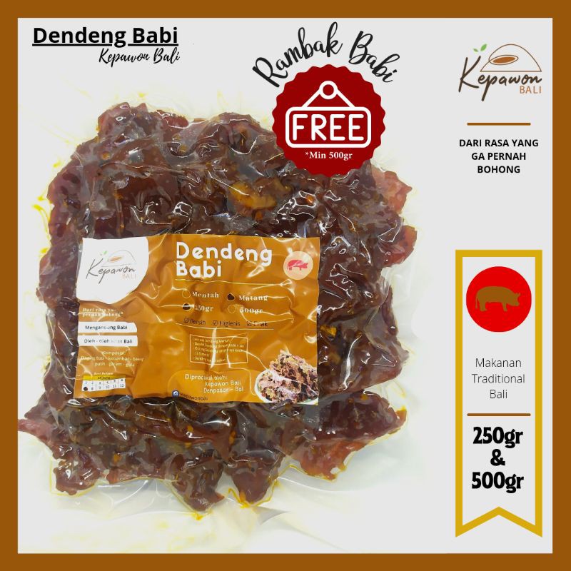 Dendeng Babi Bak Kwa Kepawon Bali Manis Pedas Oleh Oleh Khas Bali Shopee Indonesia