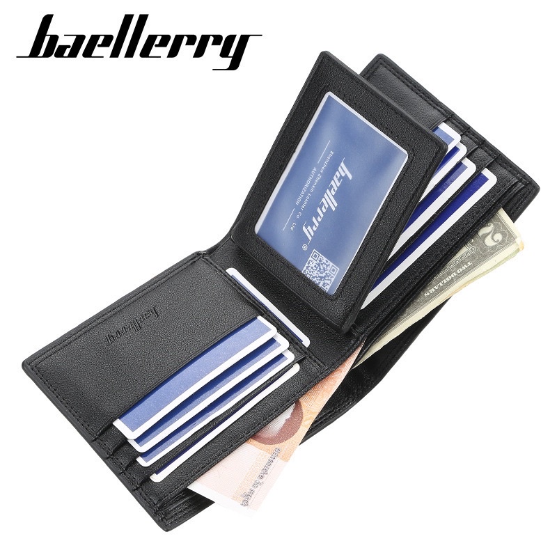 Dompet Pendek Kulit Dompet Lipat Pria Baellerry D3020