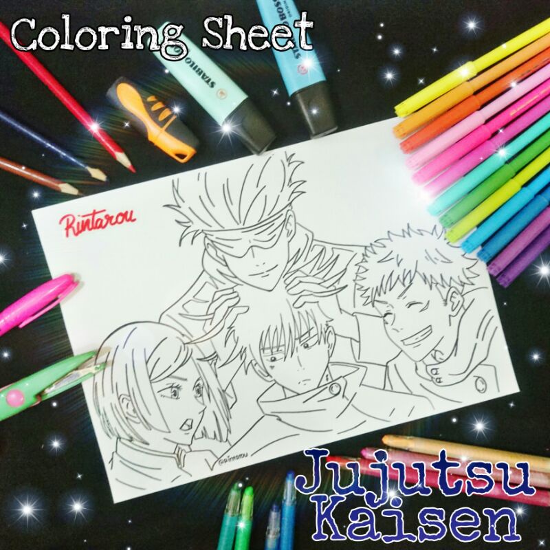 

Coloring Sheet Anime Jujutsu Kaisen