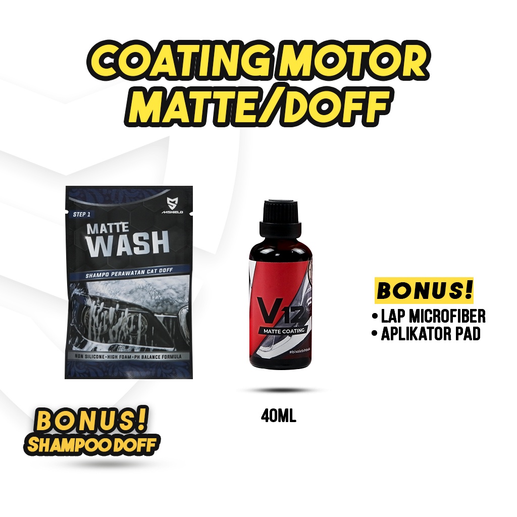 Bohobliss01 V12 Matte Coating - Pengkilap Perawatan Ceramic Coating Body Motor Mobil Doff