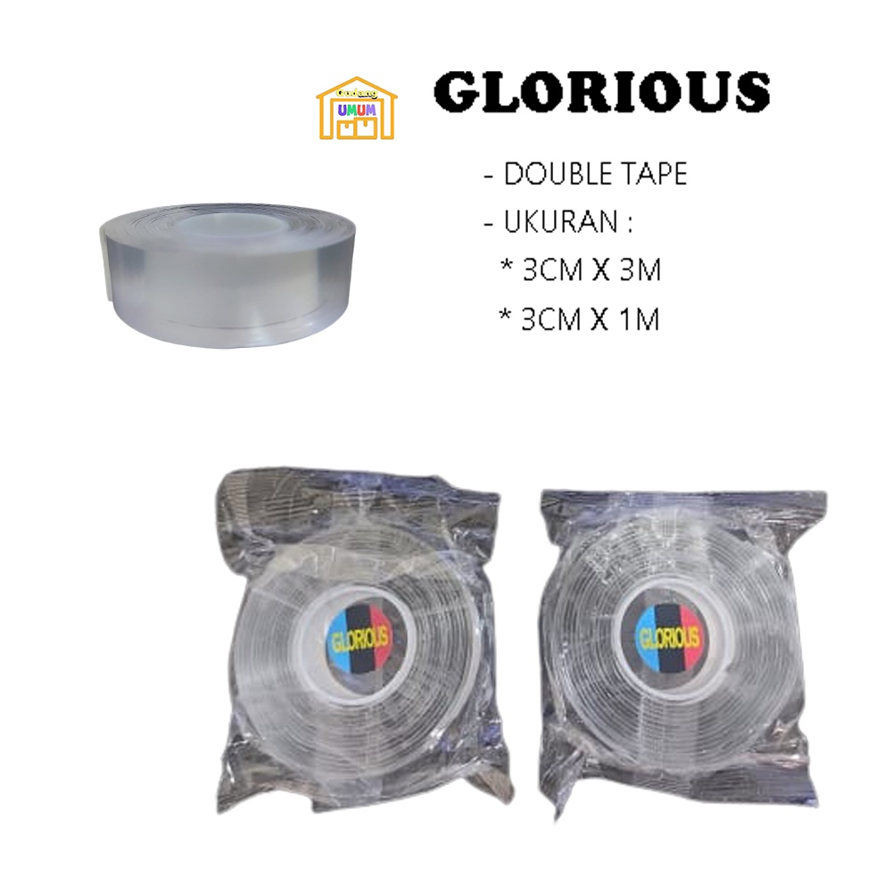 

Double Tape Solatip Glorious Sided Solatip Bening 2 Sisi Anti Air