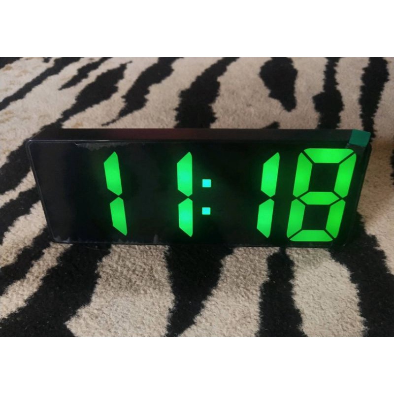 Jam Meja Digital Alarm LED Clock Sonifer Sensor Suara &amp; Sensor Sentuh