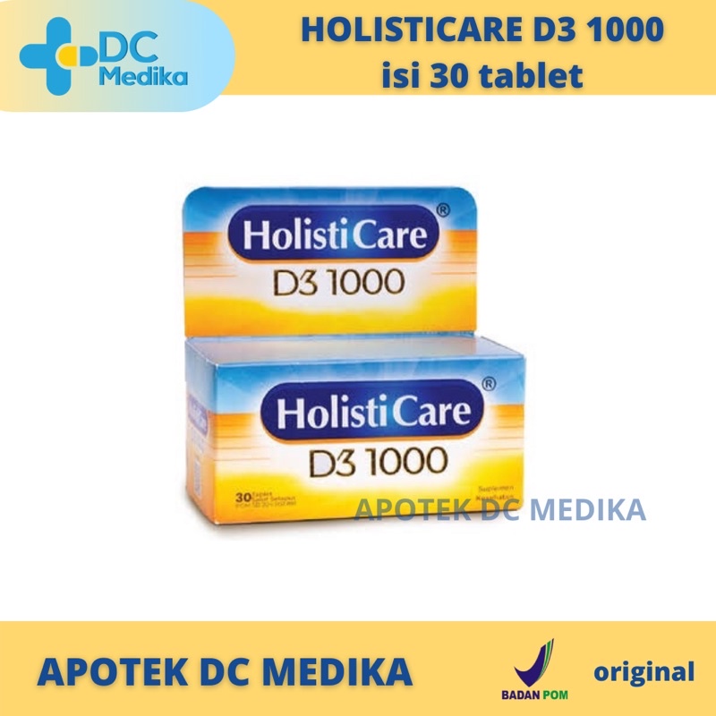 HOLISTICARE D3 1000 / VITAMIN D 1000mg / VITAMIN DAYA TAHAN TUBUH