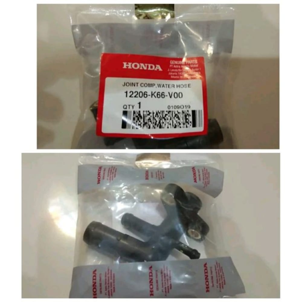 SAMBUNGAN PIPA RADIATOR - PCX 150 PCX150 K97 ASLI HONDA 12206K66V00