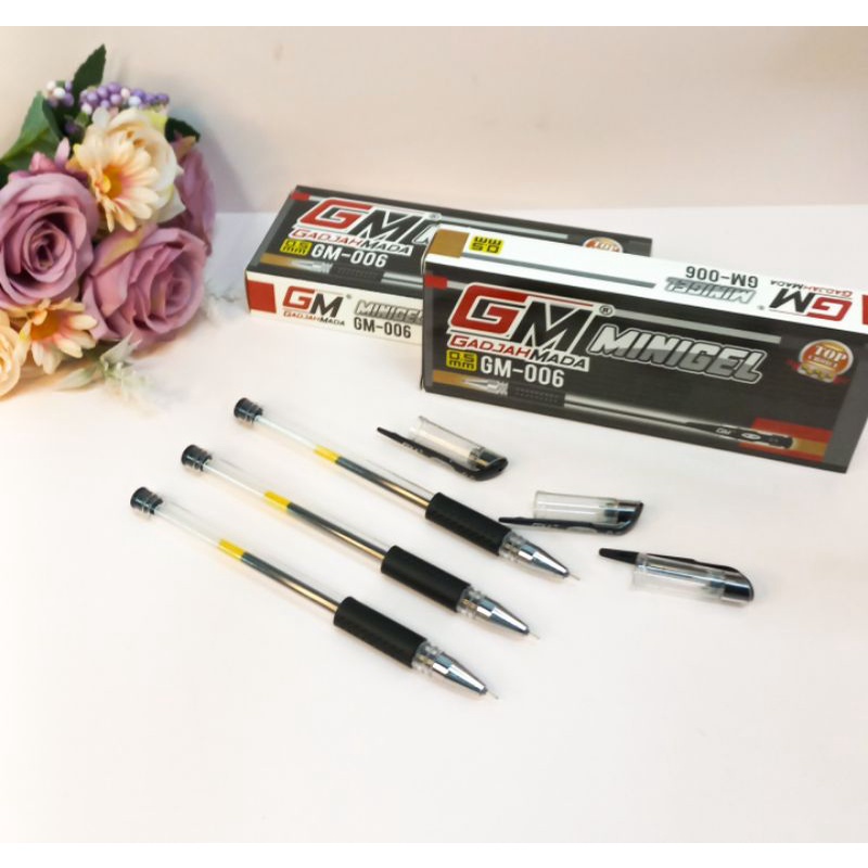 Pulpen Gadjah Mada Mini Gel Isi 12pcs