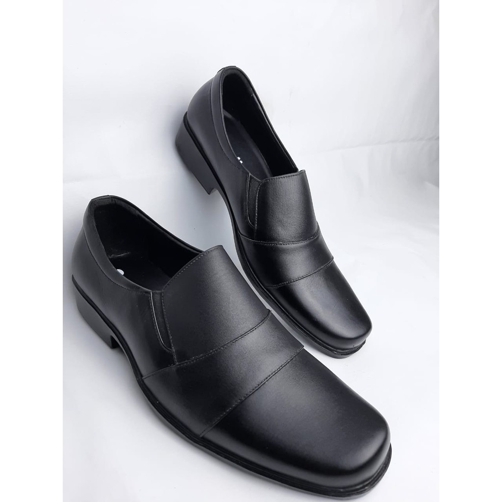 SEPATU PENTOFEL PRIA  PDH/PASKIBRA/FORMAL/KERJA/SEKOLAH KULIT ASLI