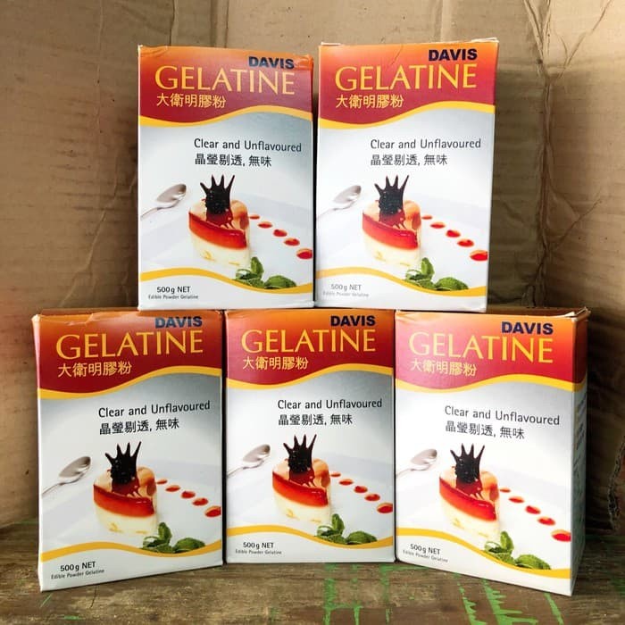 

Gelatine Davis 500gr from New Zealand
