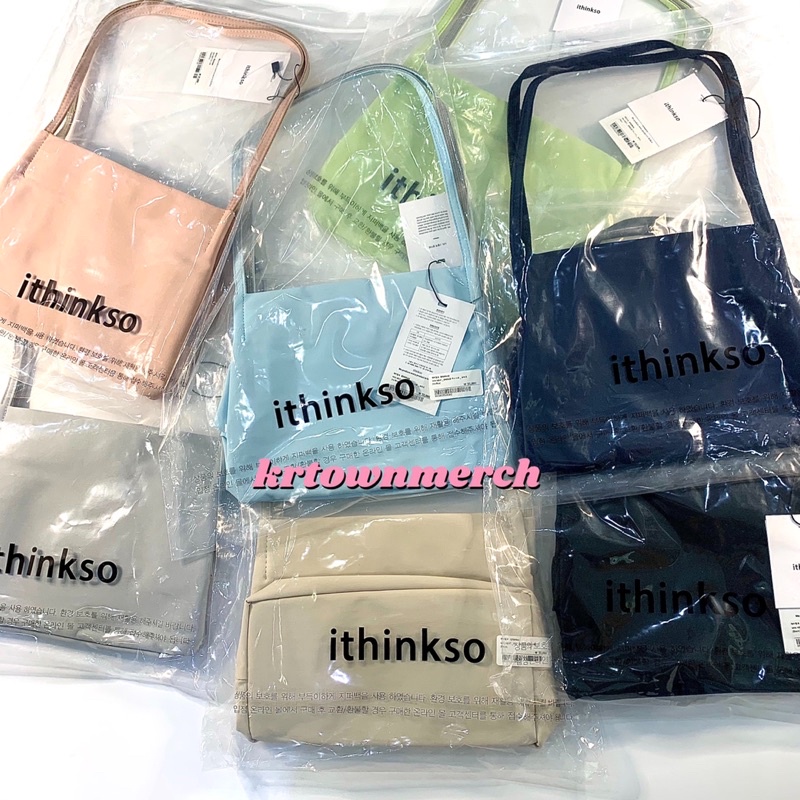 [READY] ITHINKSO KOREA | Mini Neat Bag Black / Gray / Peachpink / Beige / Ice Blue / Lime / Navy Han