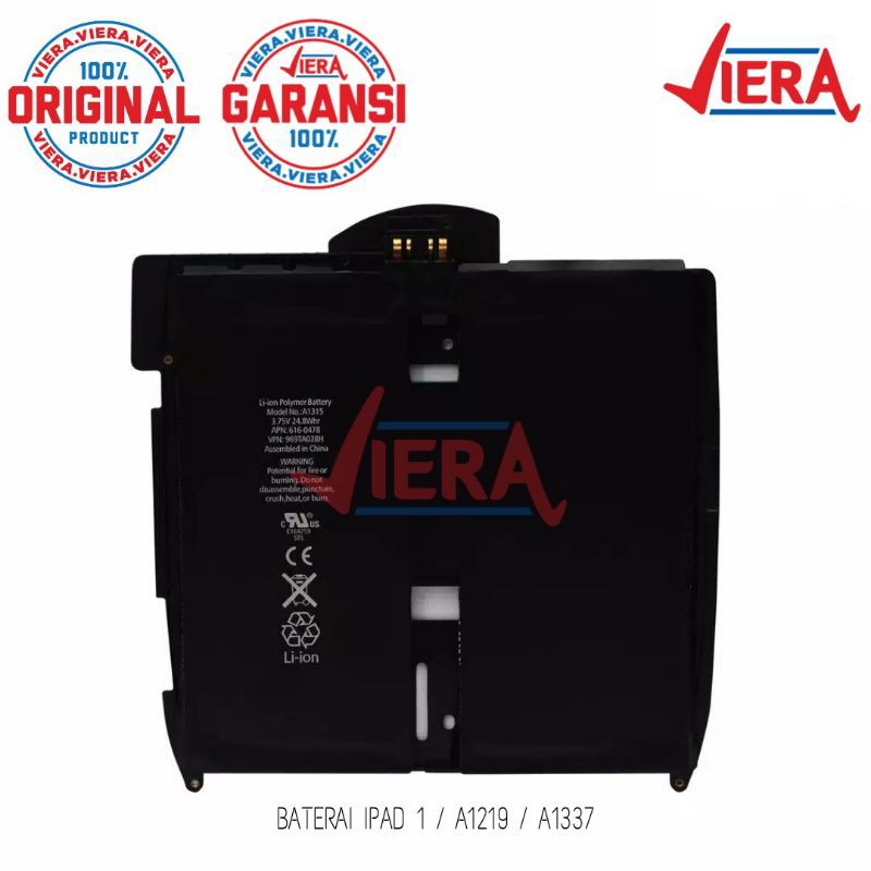 BATERAI IPAD 1 / A1219 / A1337