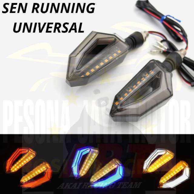 New Sen Led Running Lampu Sen Led Running Model Bolong Universal Semua Motor