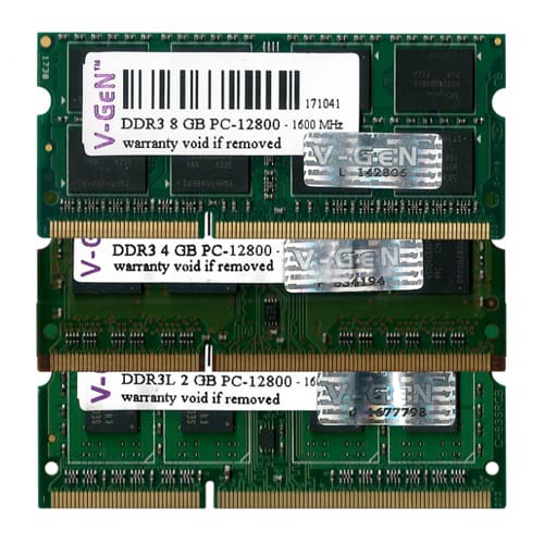 Ram Laptop V-Gen Platinum DDR3 2GB 1333 / 1600 (Sodimm) Vgen DDR3/LV