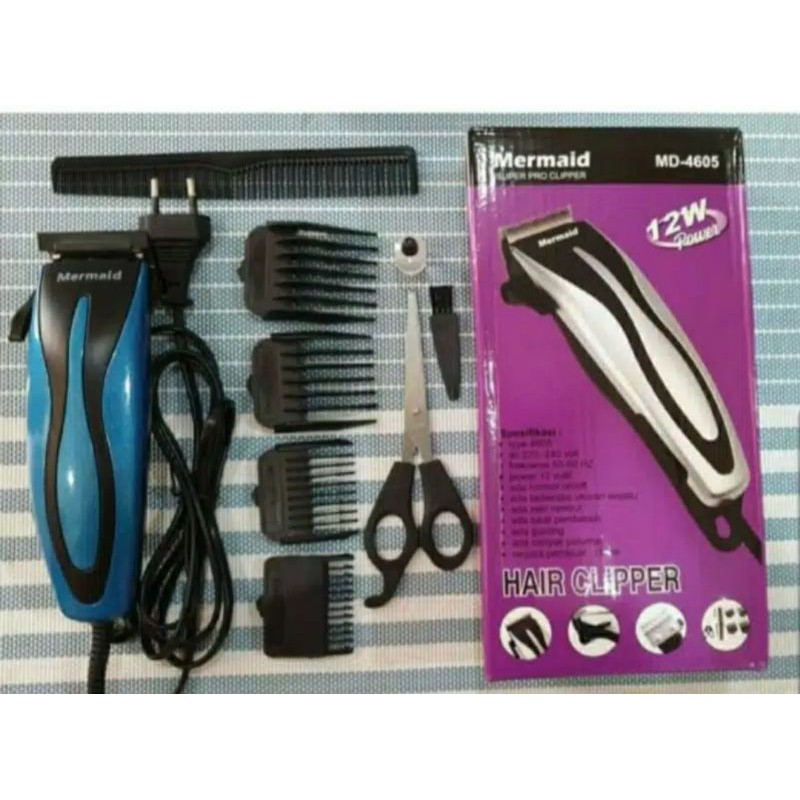 Alat Cukur Rambut // Hair Clipper Mermaid MD-4605