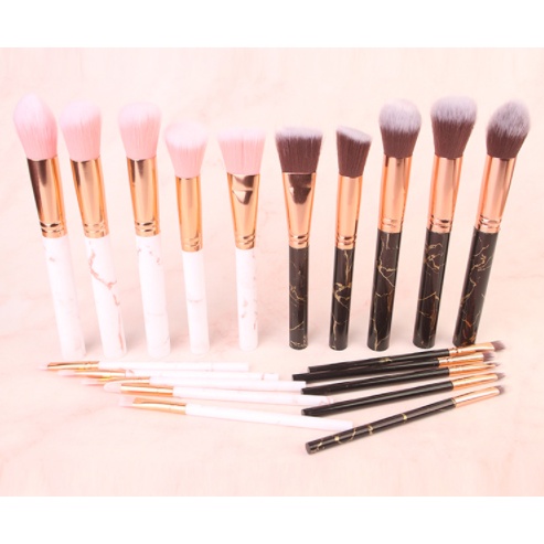 MOGYMOGY KUAS_SET_A Kuas Make Up Kosmetik Wajah Mata 10 PCS 10pcs Cosmetic MakeUp Brushes Kabuki Brush