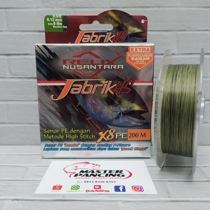 Senar Pe Relix Nusantara Jabrik HS Pe 0.5 - 200m
