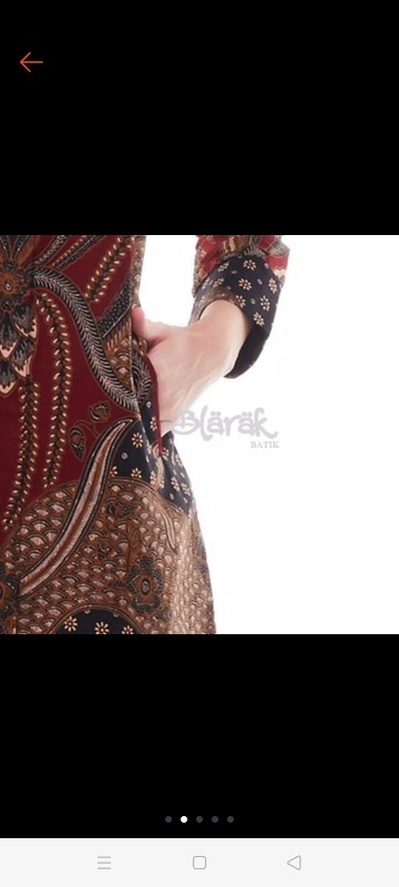 Tunik Batik Blarak Motif Kajeng Kinaot Merah