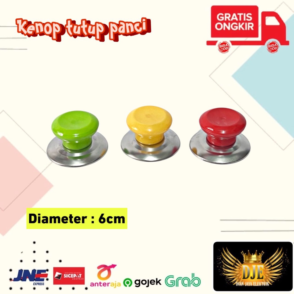 Knob Pentol Tutup Panci Wajan Knob Handle warna