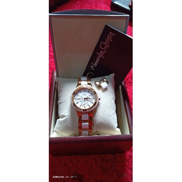 AC 2299 BF KERAMIK PUTIH Second  (PRELOVED) Jam Tangan Alexandre Christie Original