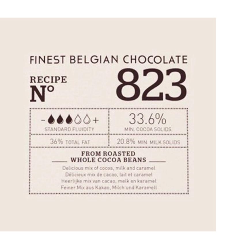 

QH Barey Callebaut 823 Milk Chocolate Callets Rep 100gr - Chocolate Couverture 33.6% -