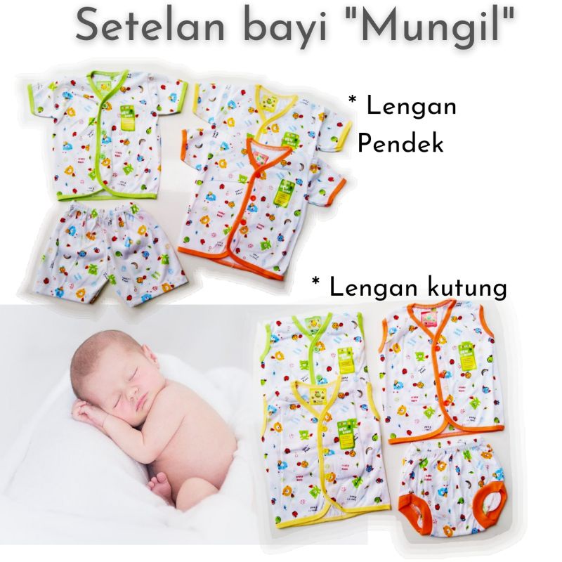 Baju Bayi Setelan Newborn Mungil Katun Halus