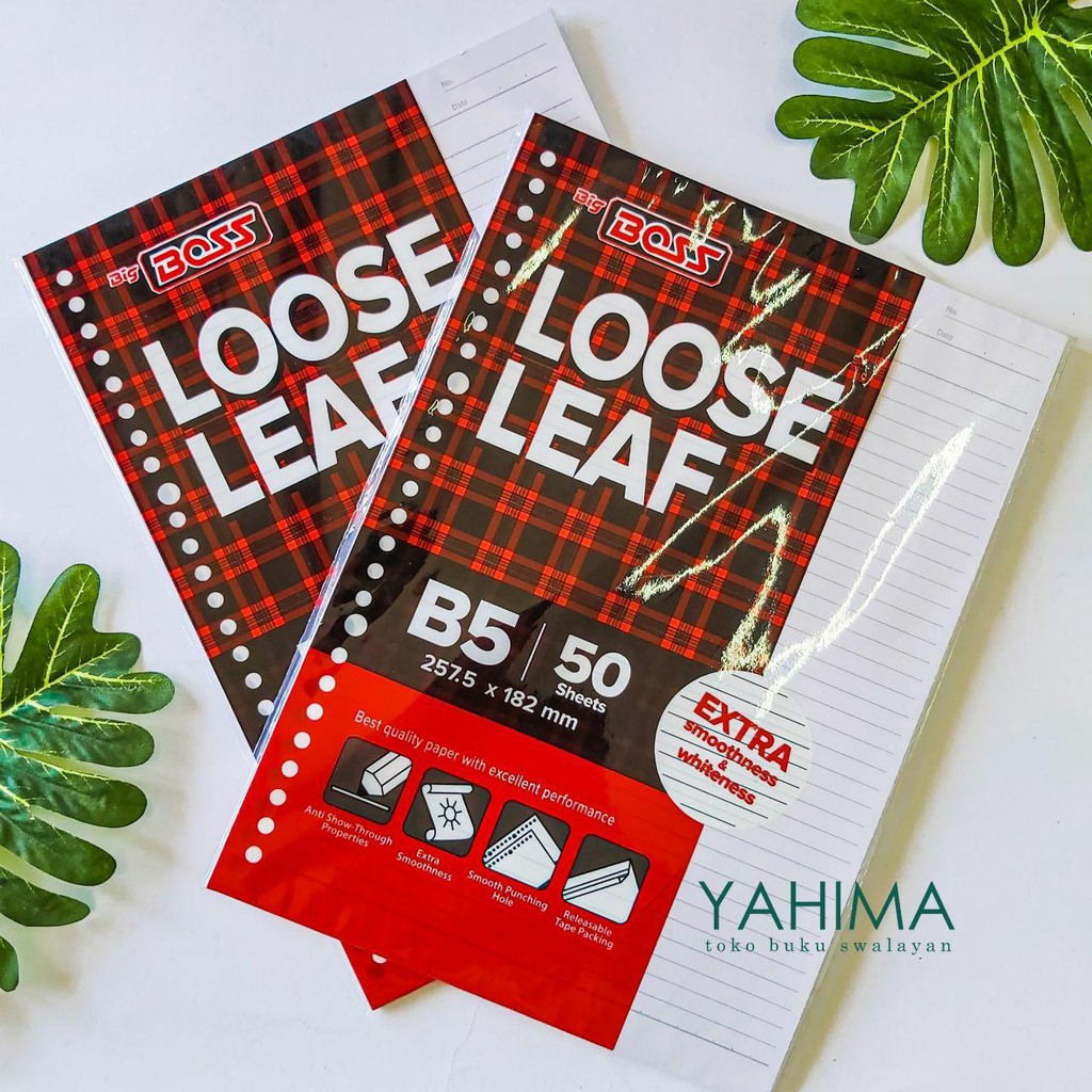 

Loose Leaf B5 Big Boss Isi 50 Lembar / Loose Leaf Garis