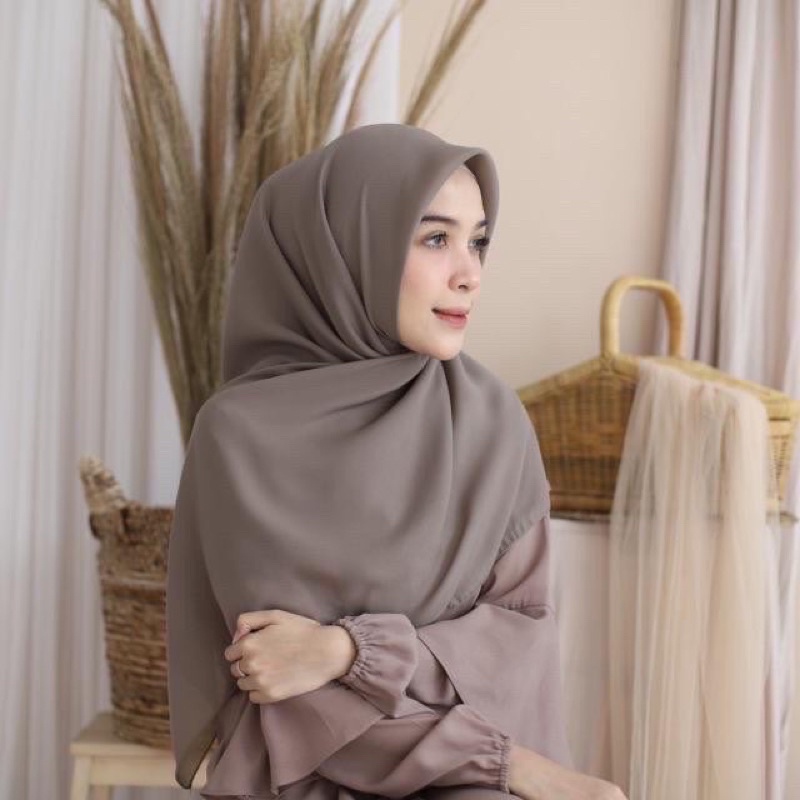 (COD) BELLA SQUARE HIJAB SEGIEMPAT POLYCATTON PREMIUM/JILBAB KERUDUNG