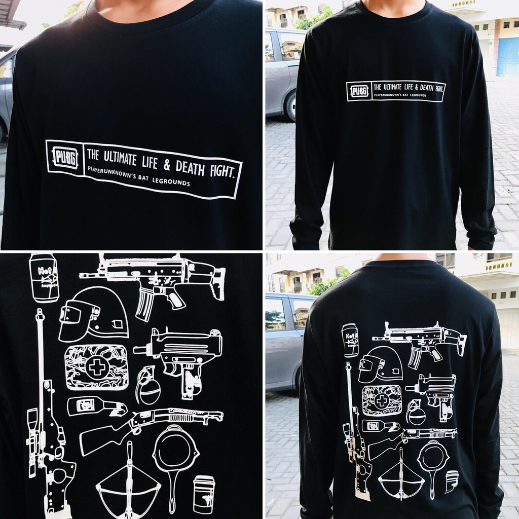 Kaos Longsleeve gamer PUBG Ultimate