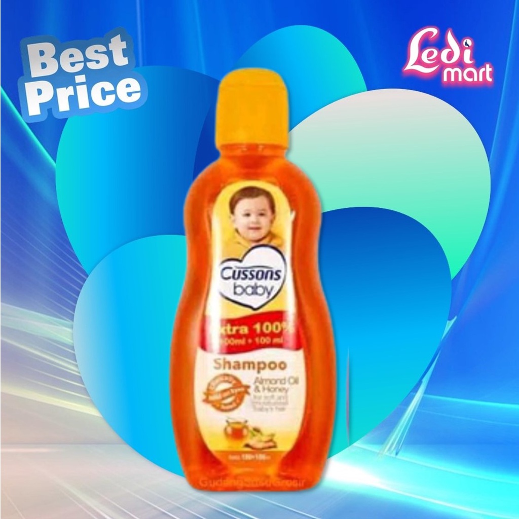 ORIGINAL Cussons Baby Shampoo 100ml+100 ml &amp; 50ml+50ml / Cusson Shampoo Bayi / LEDI MART