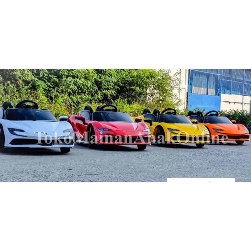 Mobil aki PMB 6188 VARSA Ferrari Lamborghini M6188 Remote Mainan Anak-1