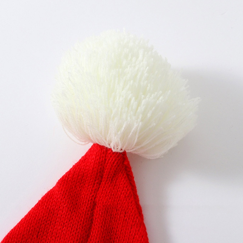 Topi Rajut Pom Pom Desain Santa Untuk Orang Tua Dan Anak