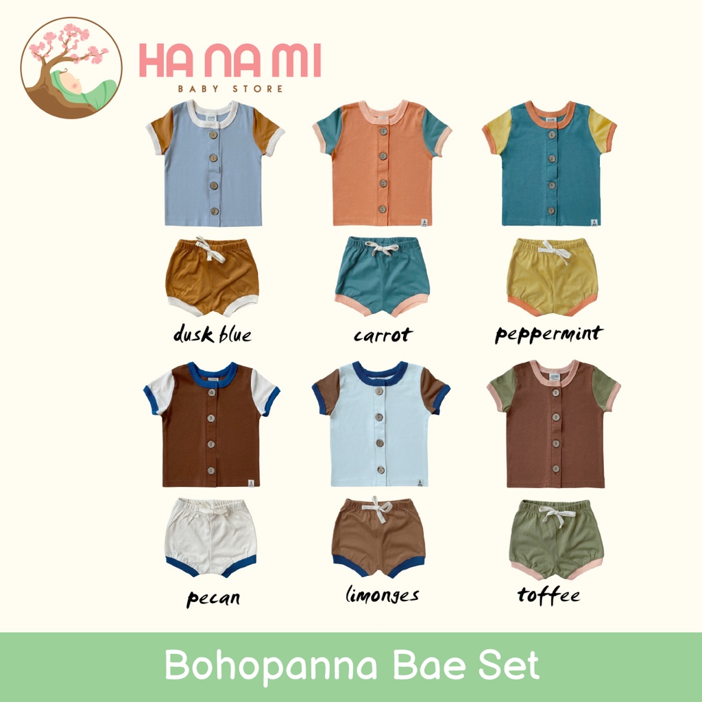 BOHOPANNA Bae Set ( Baju Setelan Anak )