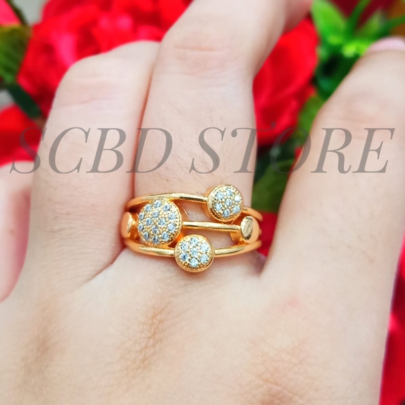 Cincin Wanit Motif Bulat Bulat Cantik