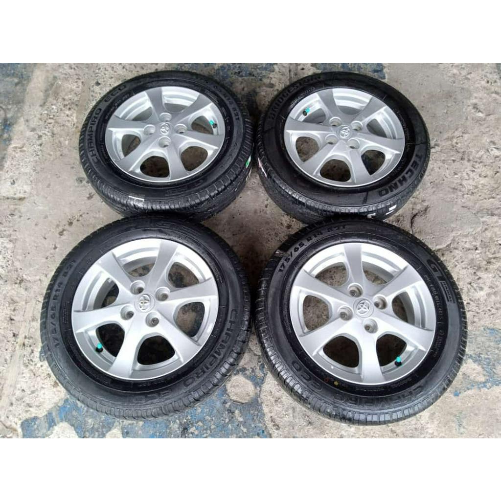 velg seken bekas agya ring 14x5 lubang 4x100 seken bekas murah berkualitas