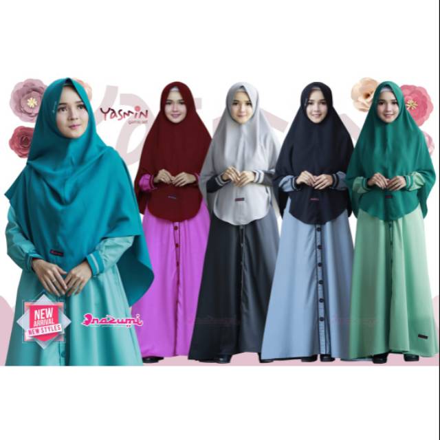 Yasmin Dress Gamis Set Ori Nazumi