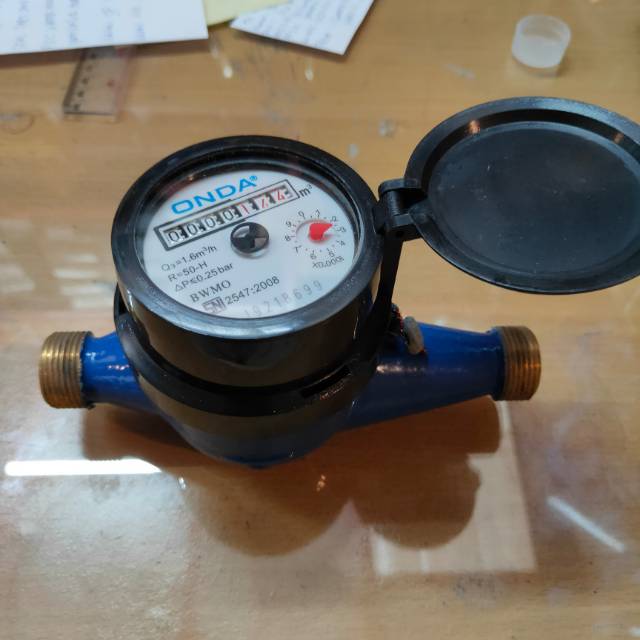 Water meter Onda Brass kuningan 1/2 INCH