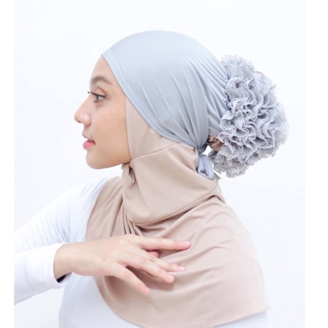 Helen_shop86 Iner Turki Cepol Turky Dalaman Hijab Renda Inner Turkey Iner Jilbab