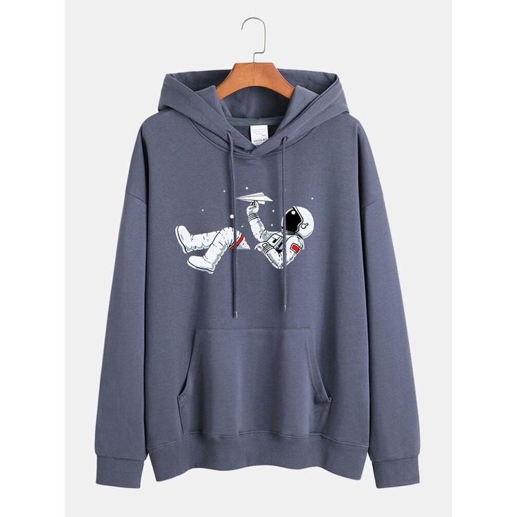 HOODIE UNISEX CARTOON SPACE ASTRONOT - ATASAN KEKINIAN TERLARIS