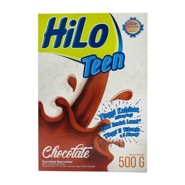 

HILO Teen Cokelat 500gr Susu Bubuk Remaja Tinggi Kalsium Rendah Lemak