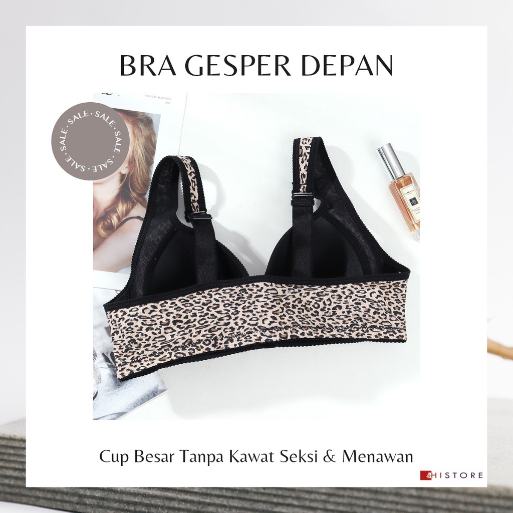 [HI] Bra Seamless Push Up Nirkabel Gesper Depan Cup CD 3316 Wanita Cup Besar