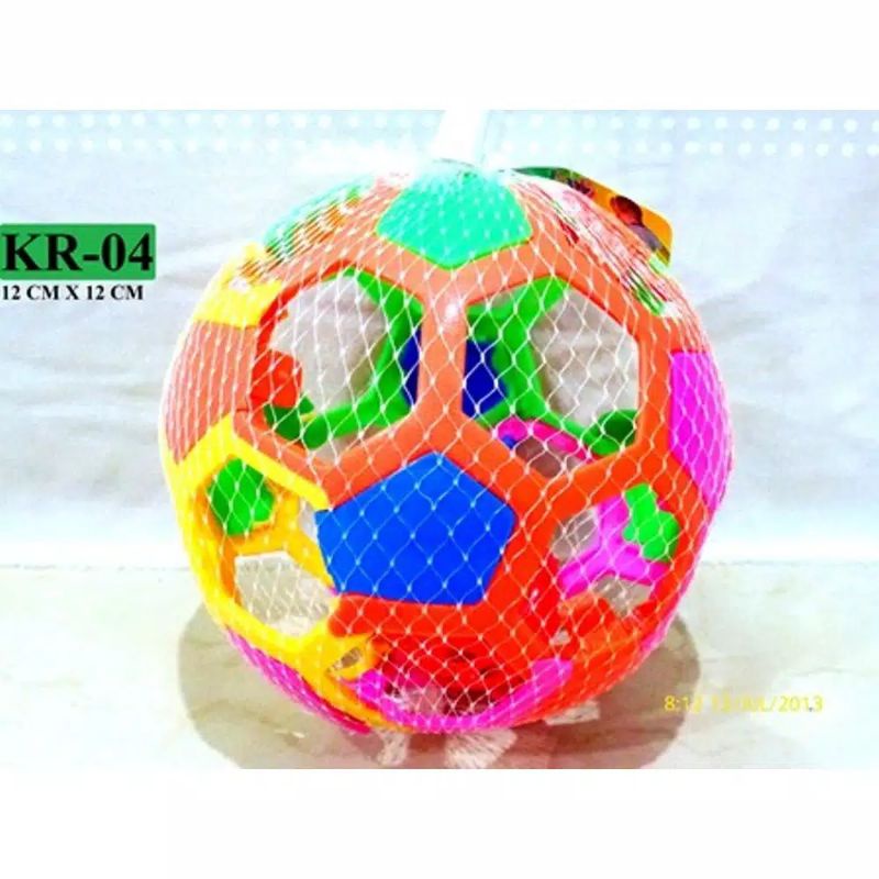 Tata Mainan Edukasi Block Bola Puzzle Ball Bentuk Warna